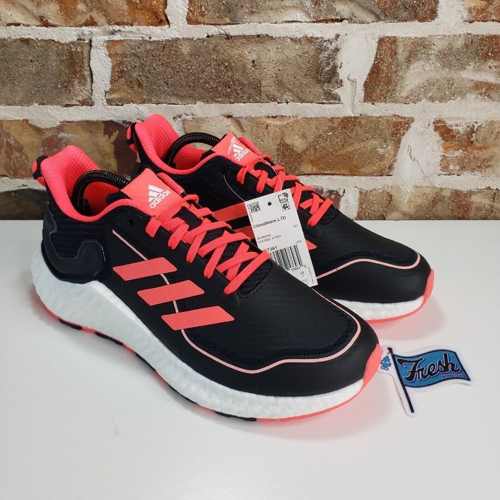 Size 10 adidas Clima Warm LTD Running Lifestyle Shoes Black Lighting Pink